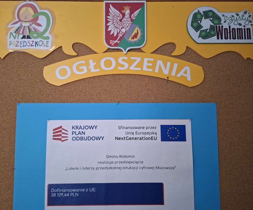 Zdjęcie: GRANT NA ZAKUP CYFROWYCH MATERIAŁÓW DYDAKTYCZNYCH DLA NASZEGO PRZEDSZKOLA