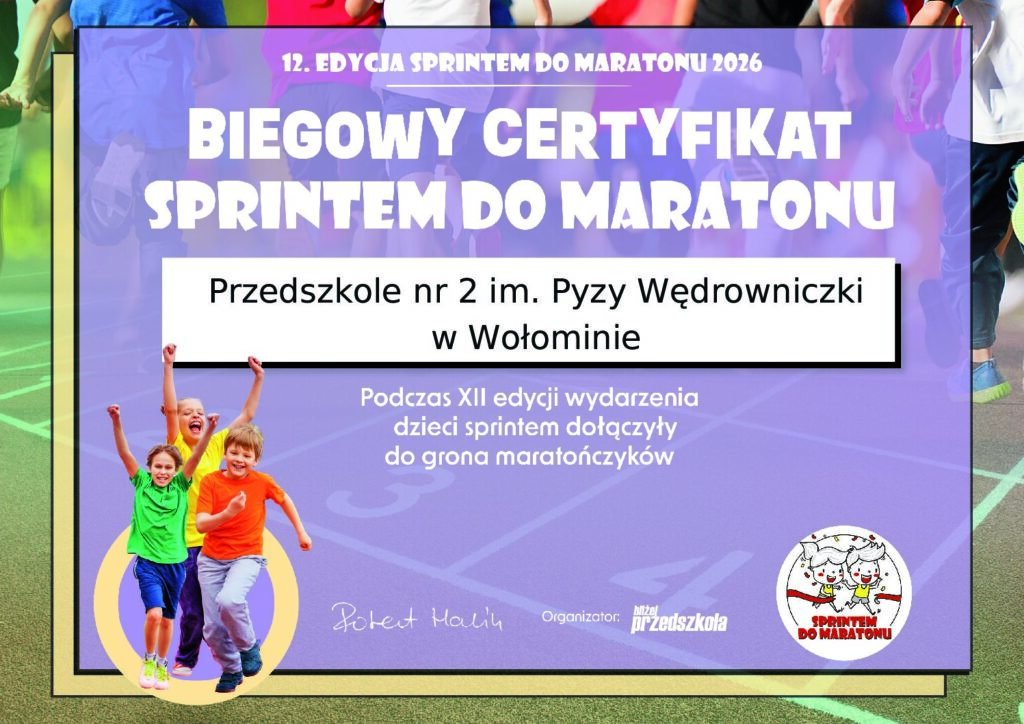 Zdjęcie: Sprintem do Maratonu – XII edycja Ogólnopolskiego Maratonu Przedszkolaków