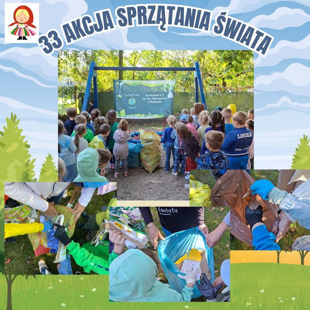 Zdjęcie: Udział naszych przedszkolaków w ogólnopolskiej akcji ekologicznej Sprzątanie świata